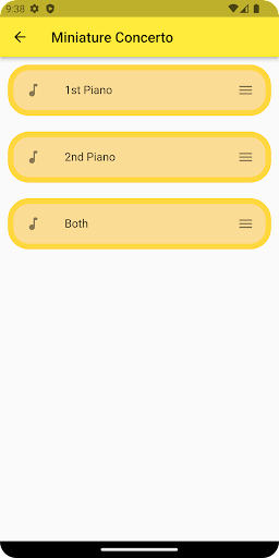 Android application Concerto Pro screenshort