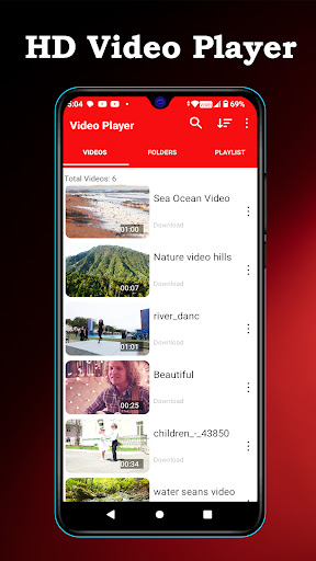 HD Video Player Screen 2