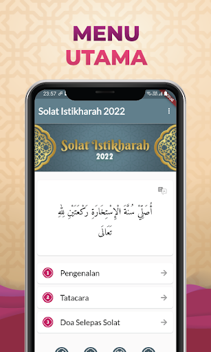 Android application Solat Istikharah & Doa screenshort