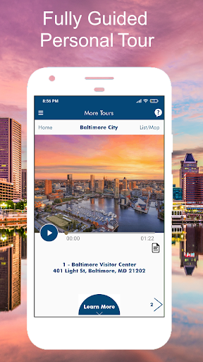 Android application Baltimore Maryland Tour Guide screenshort