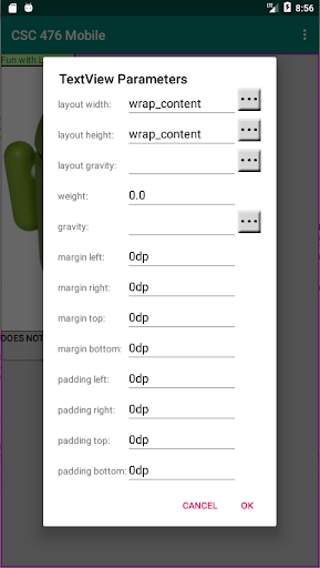 CSC 476 SDSMT Mobile App