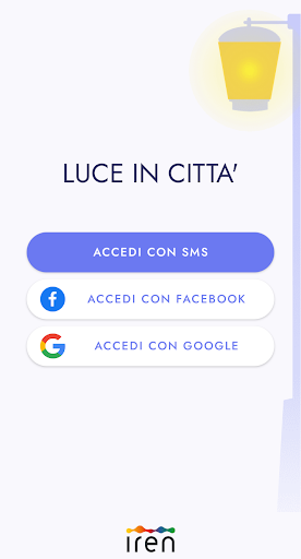 Android application Luce In Città screenshort