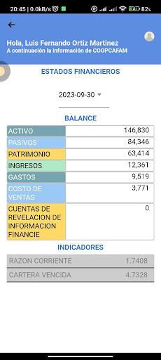 App Gerencial Screen 3