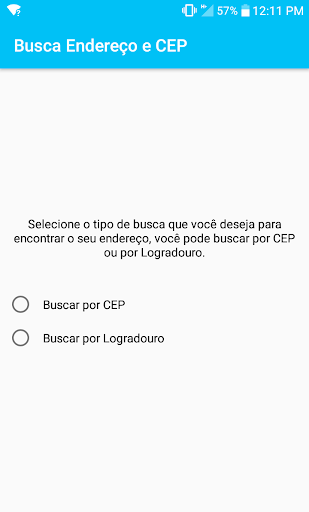 Busca Endereço e CEP Screen 2