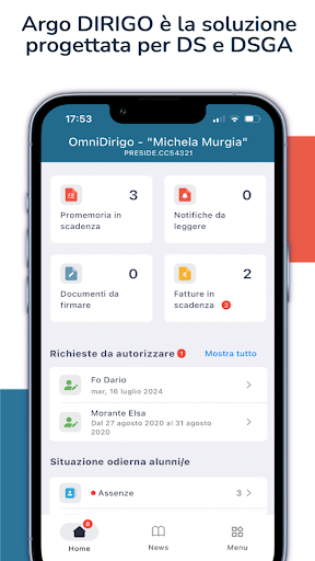 Android application Argo Dirigo screenshort