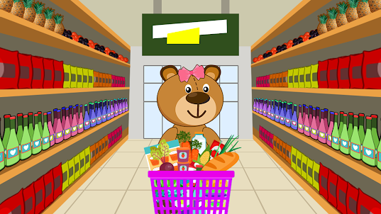 trò chơi siêu thị gấu gấu trúc