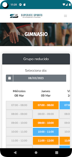 Android application Superate Sports screenshort