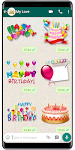 screenshot of WASticker - Birthday stickers