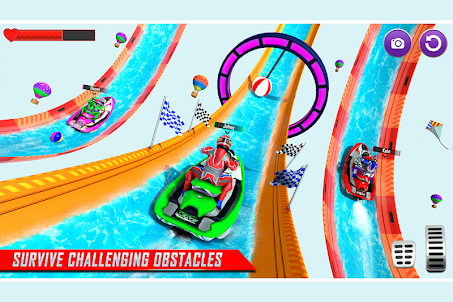 噴氣滑雪賽車遊戲：噴氣滑雪船特技賽車遊戲