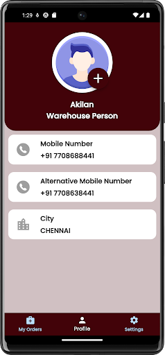 Rathna Logistics Screen 2