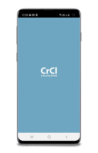 Android application Creatinine Clearance Calc screenshort