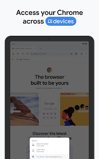 Chromeベータ版のスクリーンショット