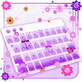 Pink Flowers Keyboard Theme icon