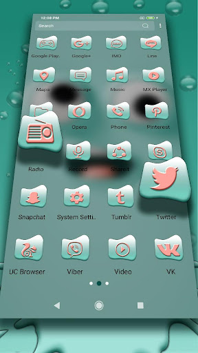 Cartoon Face Cute Theme Screen 2