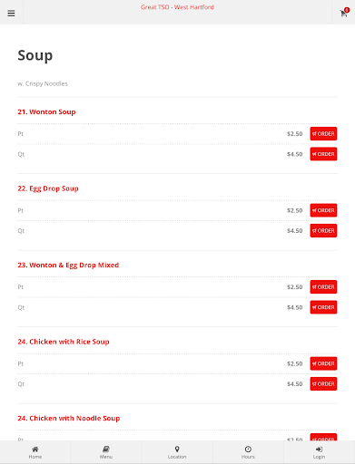 Great TSO West Hartford Online Ordering