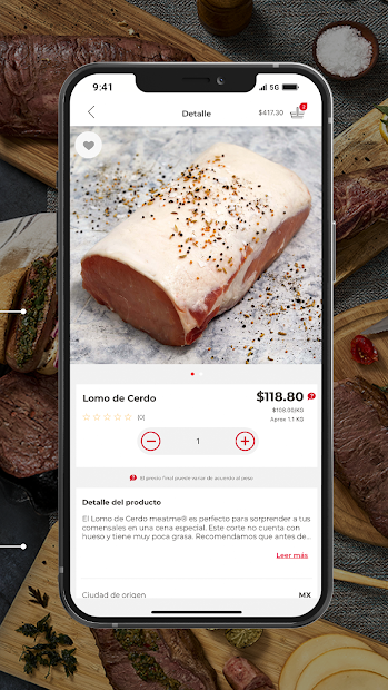 Captura de Pantalla 8 meatme® Mercado de Carnes android