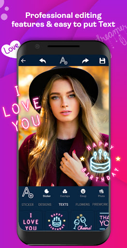 Text on photo Photo editor N