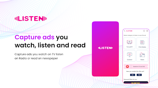 Listen Catch TV ads on phone