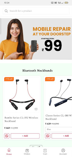 Android application Rapvee Store screenshort