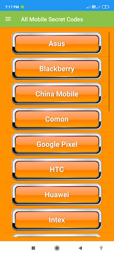 All Mobile Secret Codes