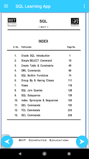 SQL Training App (Offline) Screen 3