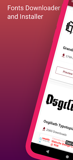 Android application Font World - Ultimate Fonts screenshort