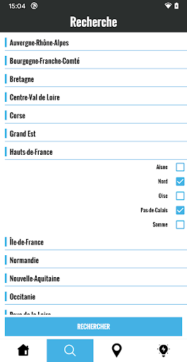 La carte des piscines - France