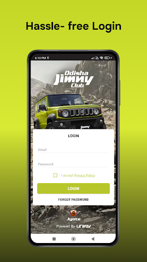 Android application Odisha Jimny Club screenshort