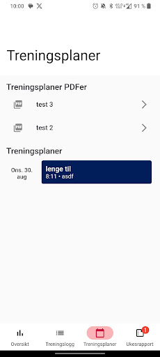 NTG-U Treningsdagbok Screen 3