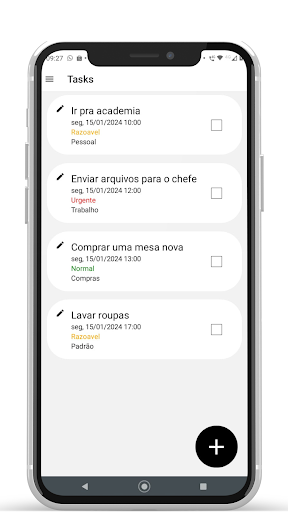 Android application Lista de Tarefas Minimalista screenshort