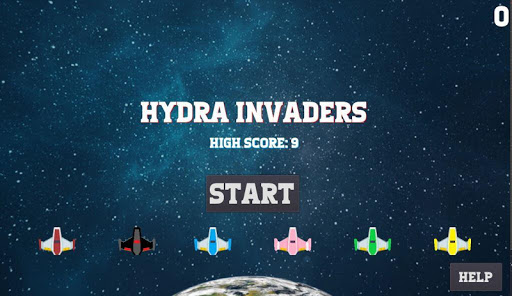 Android application Hydra Invaders screenshort
