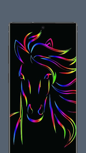 Neon horse Wallpaper Screen 3