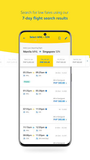 Cebu Pacific Mobile Screen 3