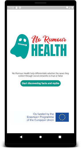 Android application No Rumour Health screenshort