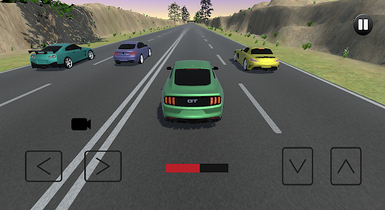 Driving Mustang Car Racing