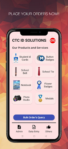Android application Id Cards-Give orders for cards screenshort