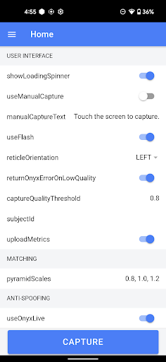 ONYX Touchless Fingerprinting Screen 2