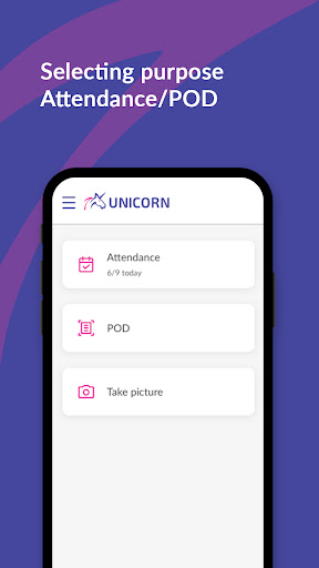Android application Unicorn Team Force screenshort