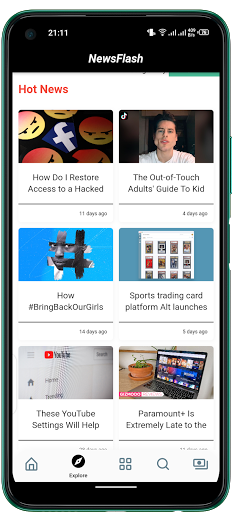 NewsSwiftly: A Simple News App Screen 3