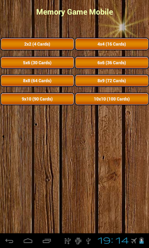 Memory Game Mobile Screen 2