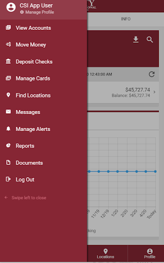 CNB-Metro Mobile Banking Screen 3