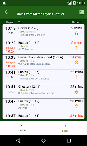 Android application Raildar screenshort