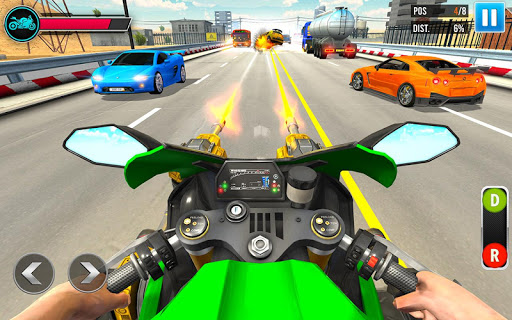 Bike racing: 3D Shooting game screenshot 3