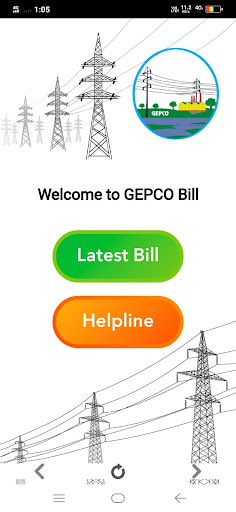 Android application GEPCO Bill Checker screenshort