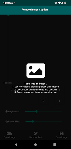 Android application Image Caption Remover screenshort