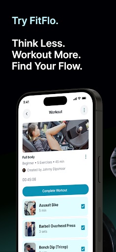 FitFlo : Gym Workout Planner Screen 2