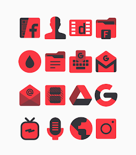 Karaz Red - Paquete de iconos Captura de pantalla