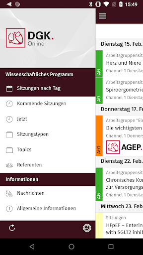 Android application DGK Online 2022 screenshort