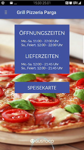 Android application Grill & Pizzeria Parga screenshort