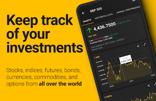 Screenshot of Stock Market Today